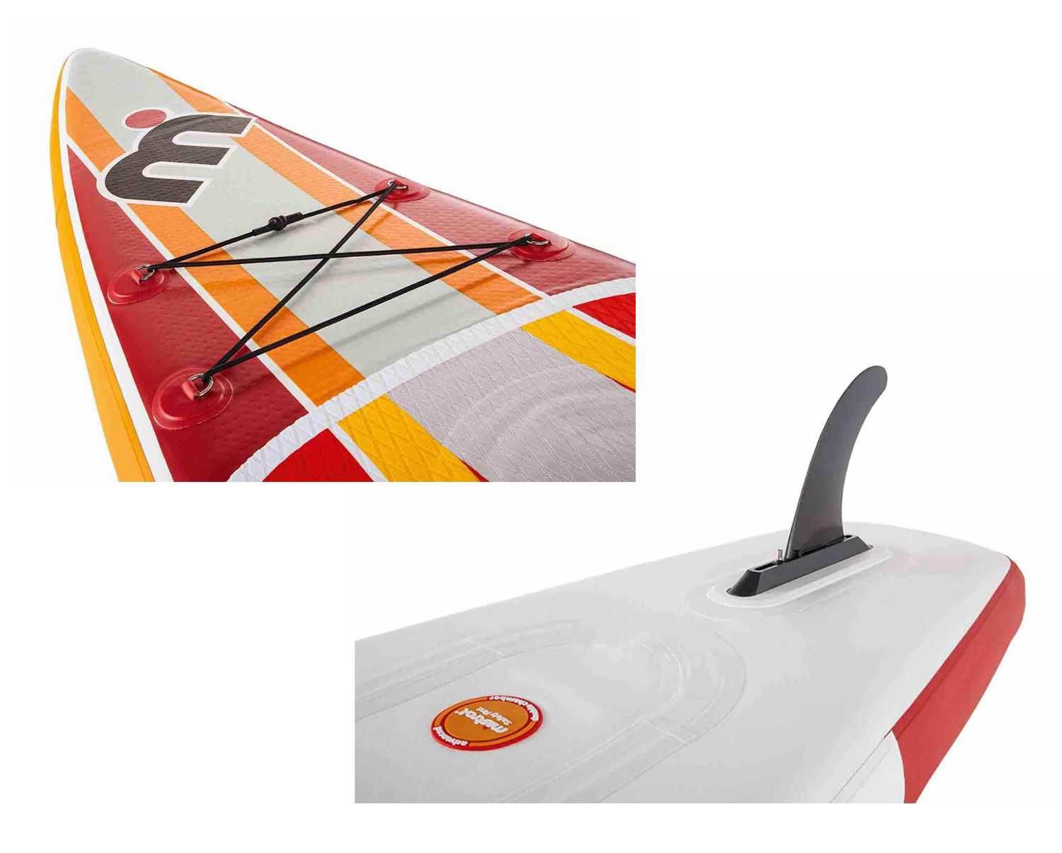 Deska SUP Mistral Race 12"6′ dwukomorowa zestaw wiosło pompka plecak