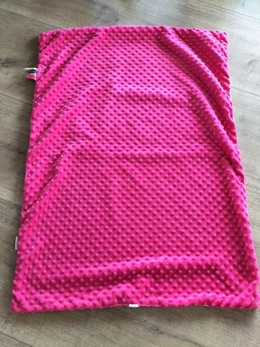 Kocyk Minky do Wózka Różowy