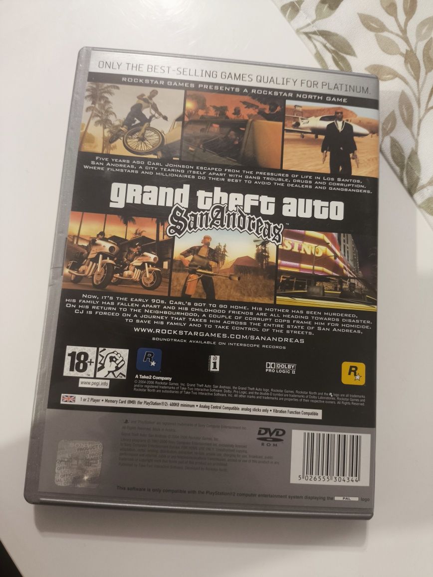 GTA San Andreas PlayStation 2