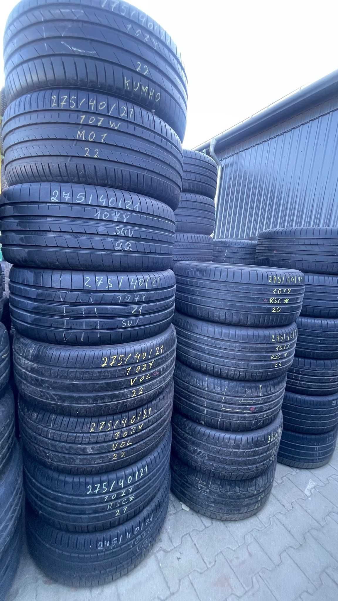 Opony pojedyncze 275/40R21 Michelin Continental Dunlop Pirelli