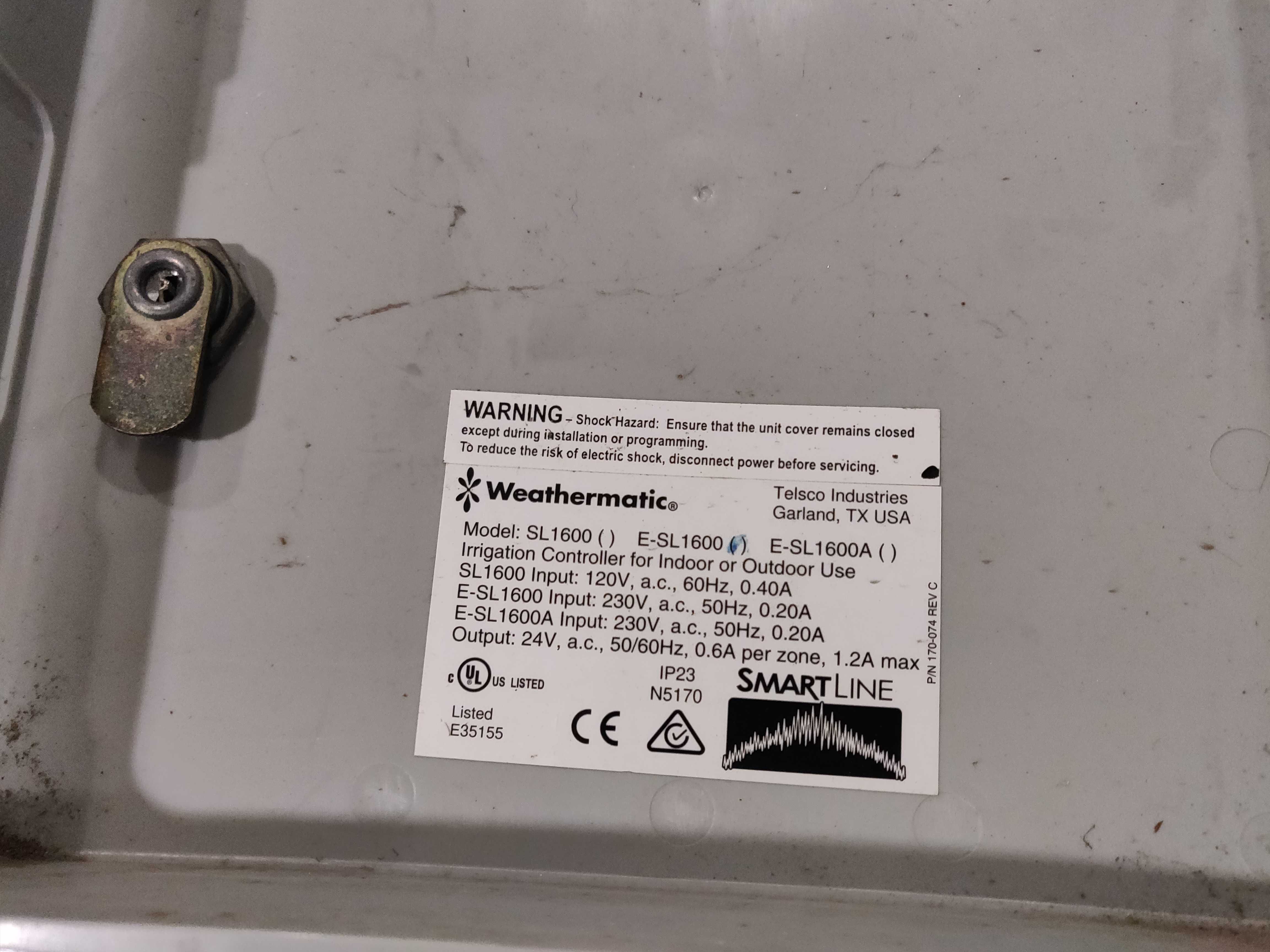 Sistema de rega automática da Weathermatic