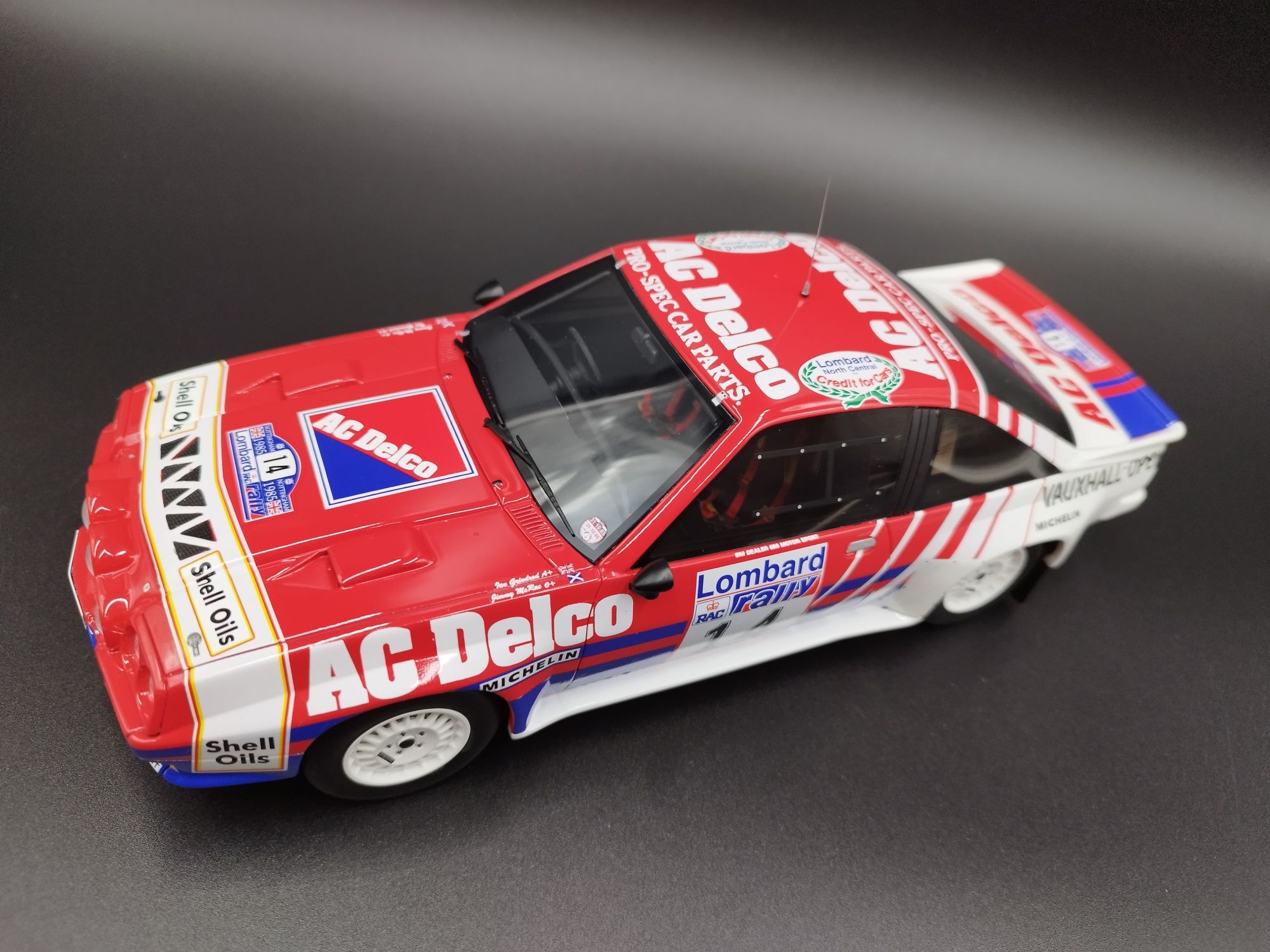 1:18 Otto 1:18 Opel Manta 400 #14 J.Mcrae RAC Rally 1985 model