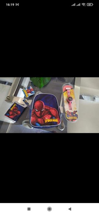 Lote  novo de 3 artigos homem aranha