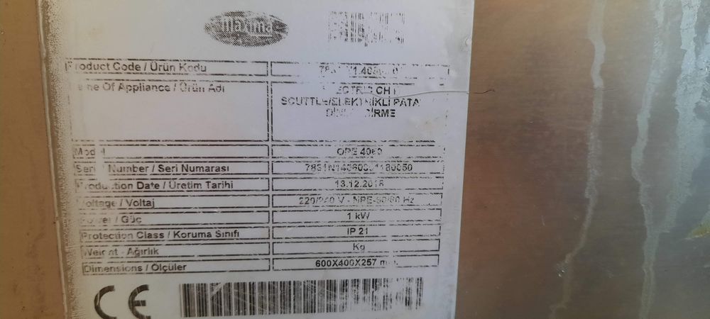 Podgrzewacz  do frytek Maxima