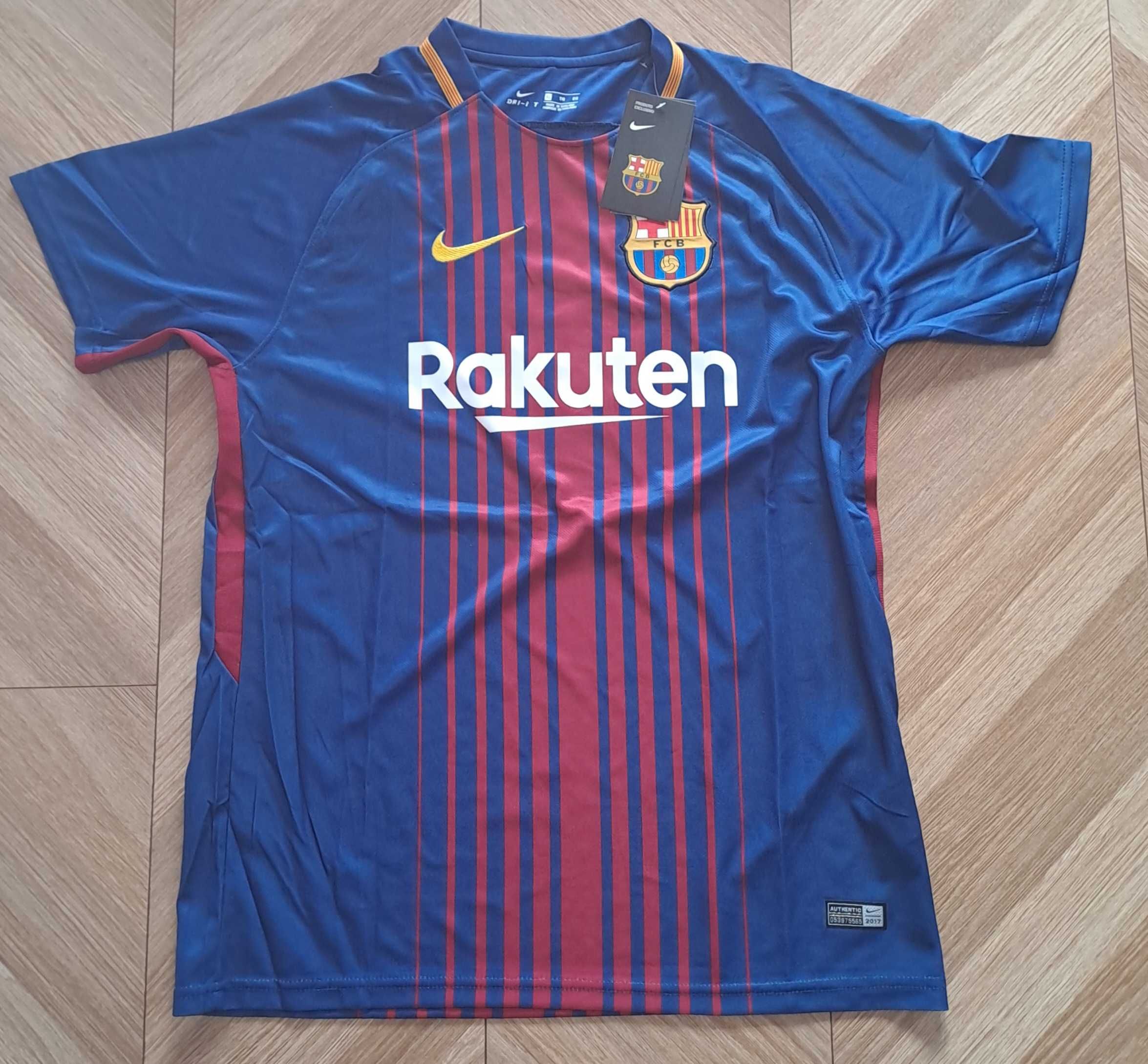 koszulka FC Barcelona, retro 2017/18, Nike, nowa, #8 Infinit Iniesta