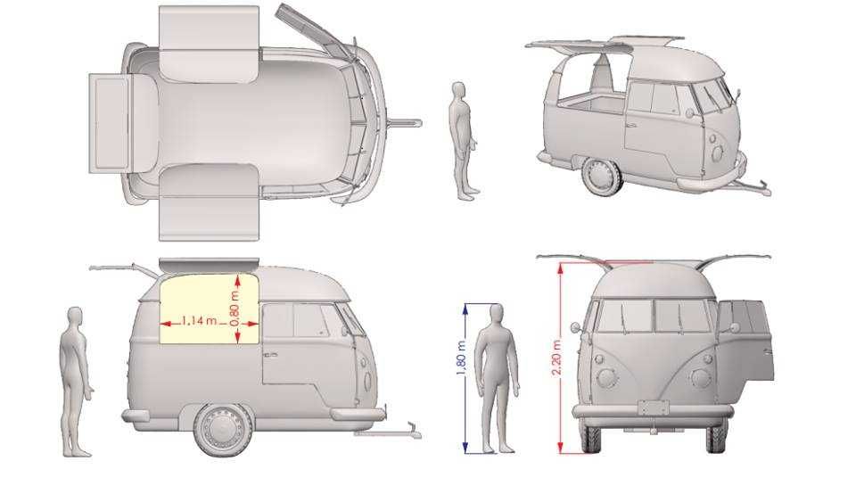 Food Truck atrelado fibra vidro estilo Pão de Forma
