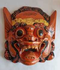 Винтажная деревянная азиатская маска Демон-Ракшас