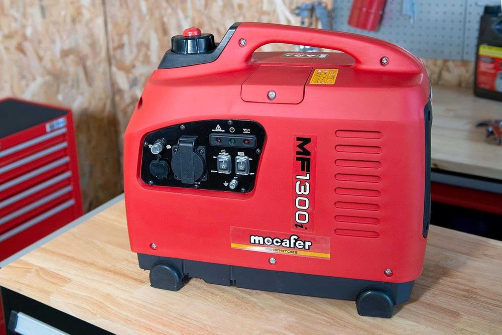 Mecafer 450113 Agregat prądotwórczy  1300W 230 V, Czerwony