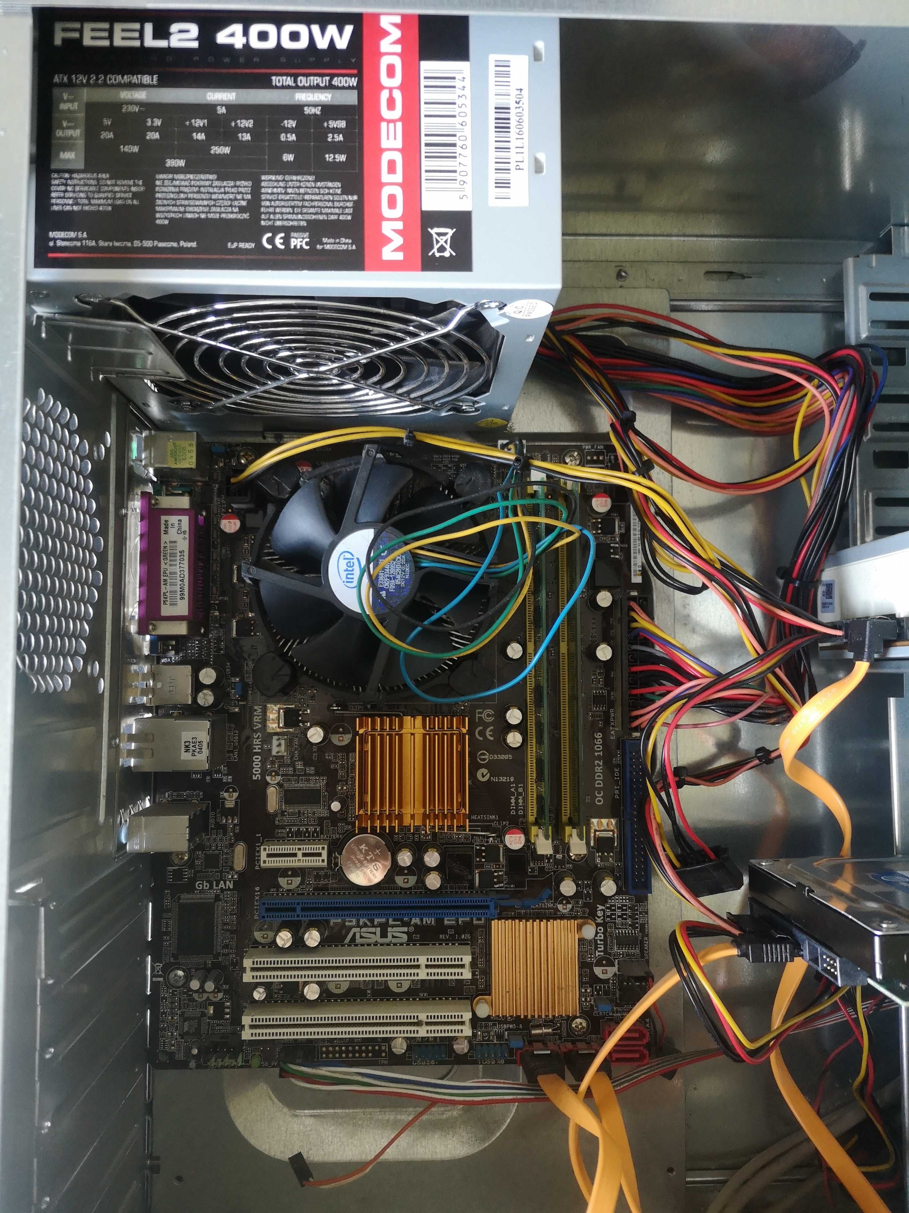 komputer pc, 4gb ram, zasilacz, napęd cd