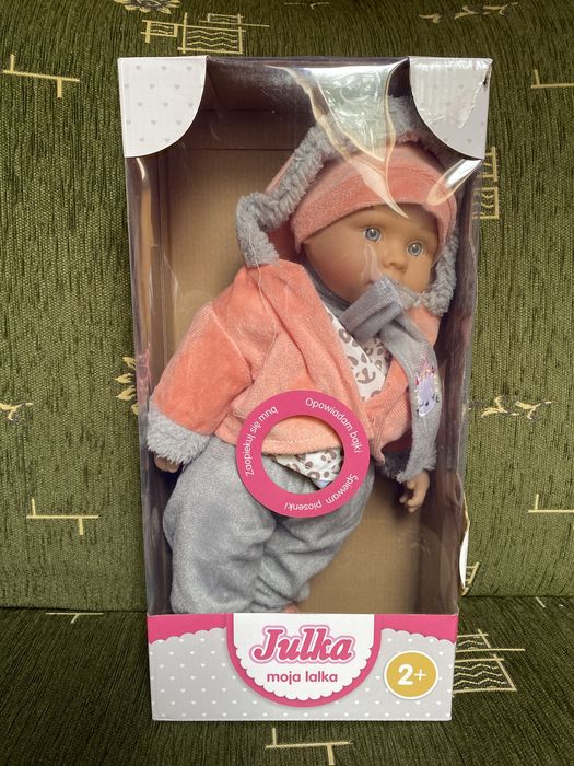 Nowa Smily Play Lalka Julka Interaktywna Bobas 40cm Mówi PL/EN SP84556