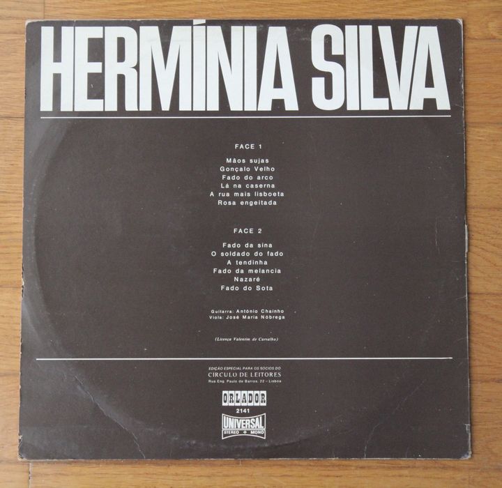 LP "Os Maiores Êxitos de Hermínia Silva" - Hermínia Silva, disco vinil