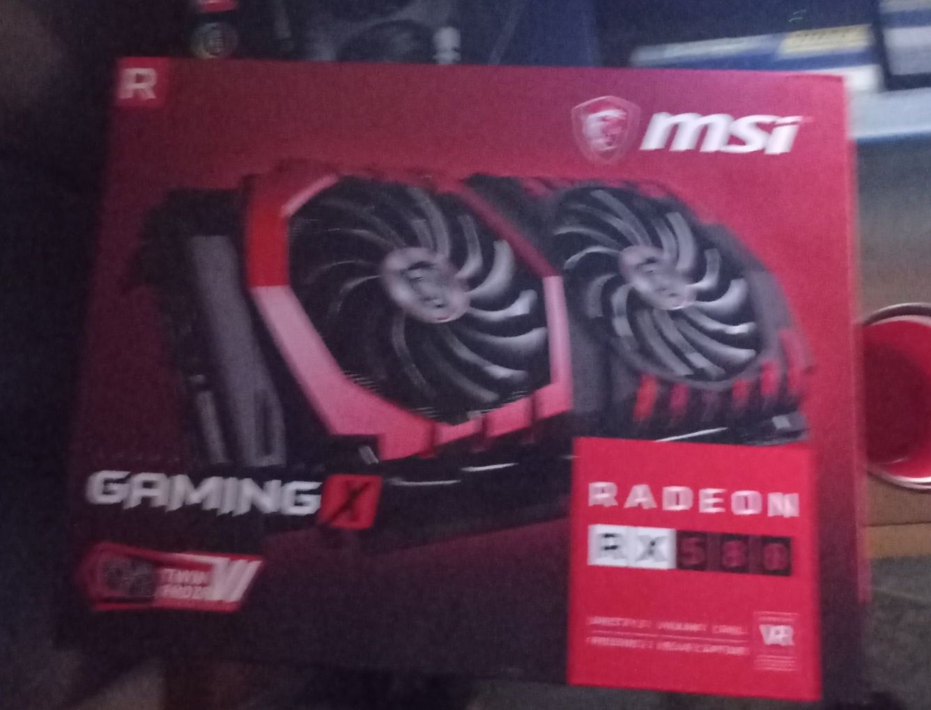 MSI RX580 gaming x de 8GB DDR5