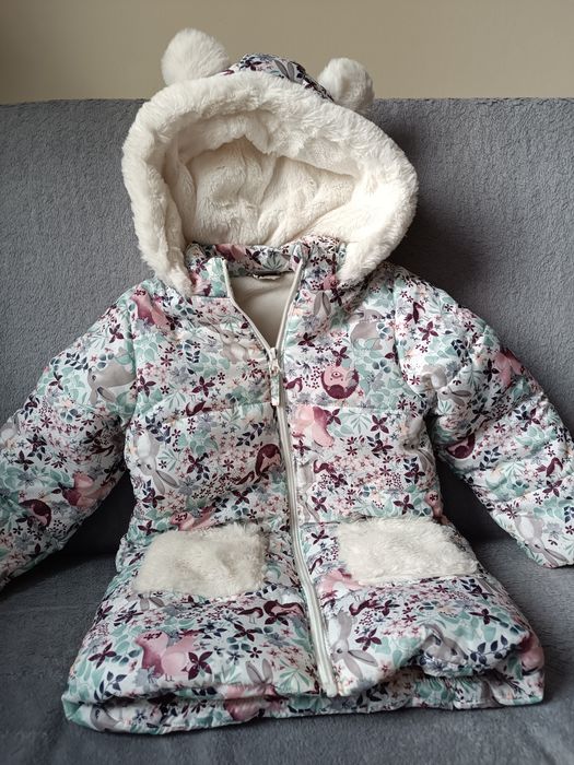 Zimowa ocieplana r.116 kurtka dziecięca