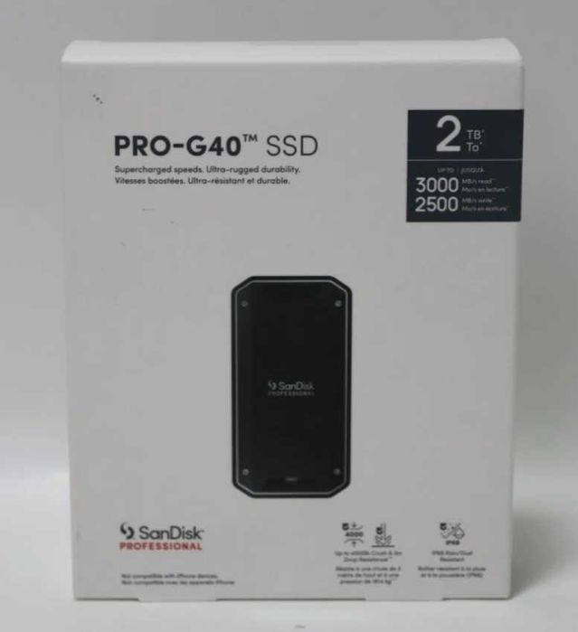 SanDisk PRO-G40 2TB USB-C Thunderbolt SSD