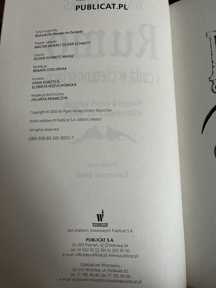 Rumo i cuda w ciemnościach Walter Moers Nowa