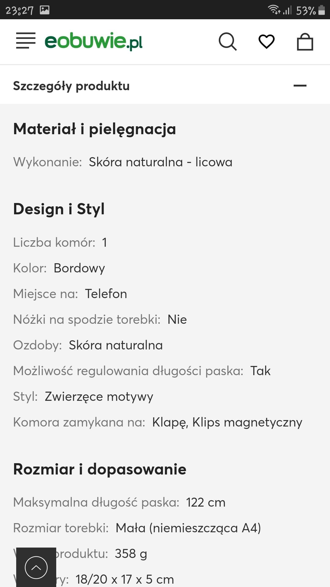 Torebka torebeczka Lasocki bordowa skórzana na pasku na ramię