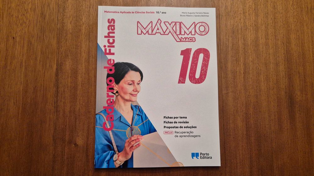 Vendo Dossier do Professor e Manual de MACS "MÁXIMO" 10ºAno - NOVO!