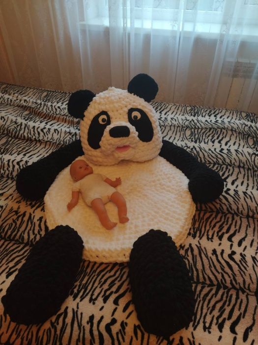 Коврик Панда Чан-Ли из плюшевой пряжи