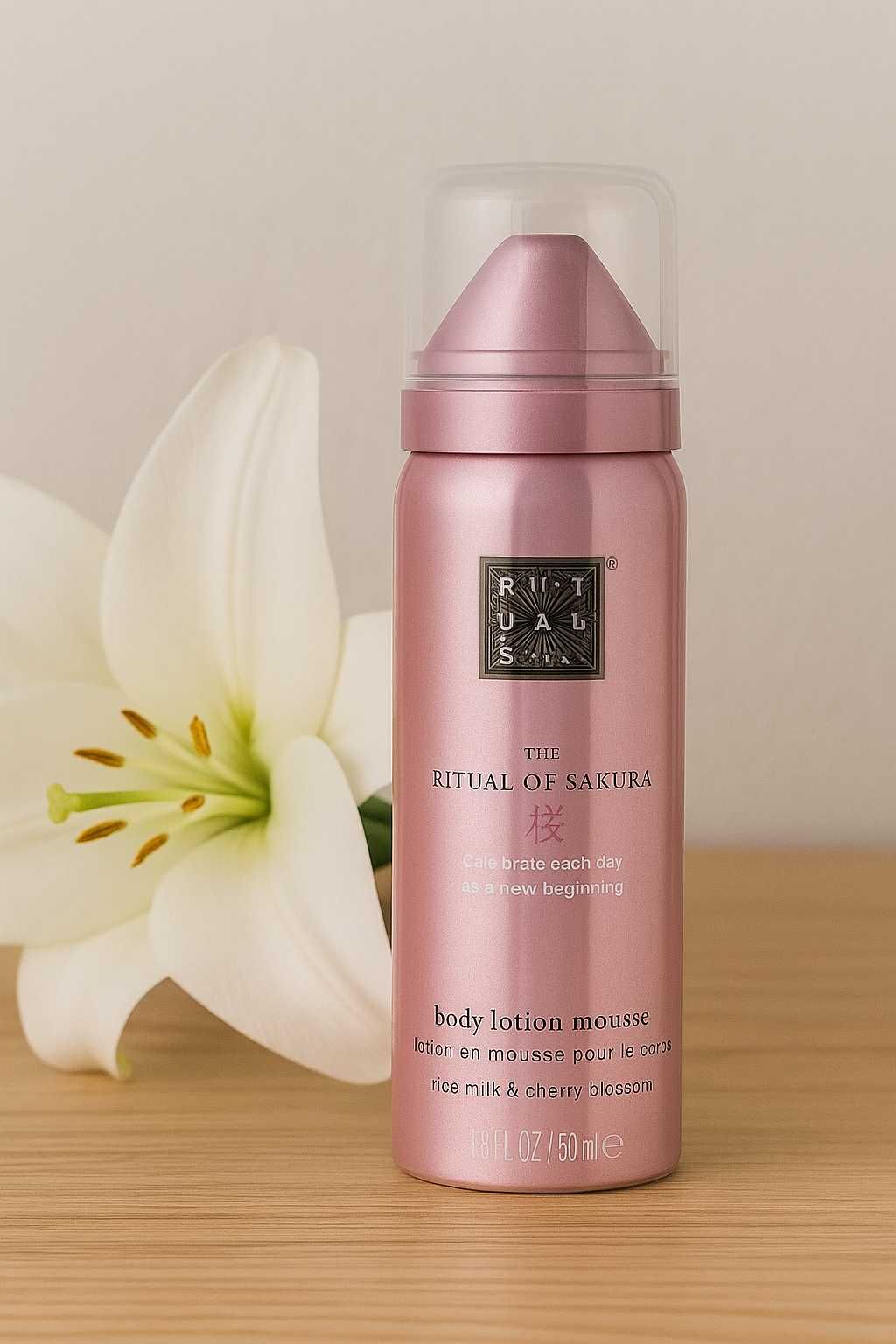 The Ritual of Sakura body lotion mousse 50ml - nowy, nieużywany