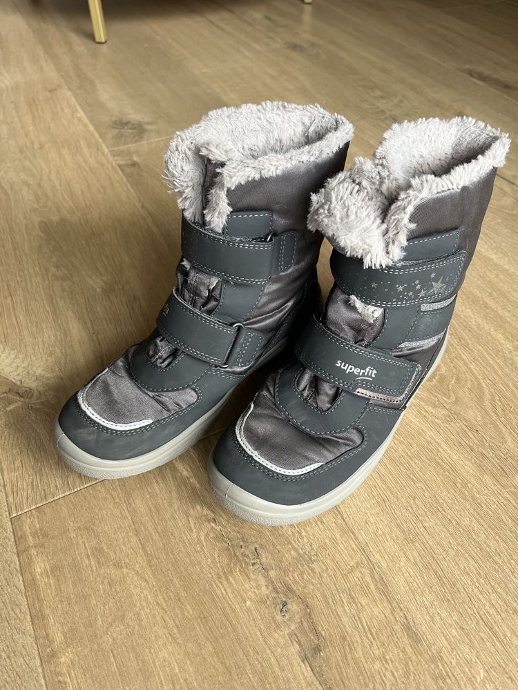 Superfit Śniegowce dziewczęce r. 35 GORE-TEX 1 Szary
