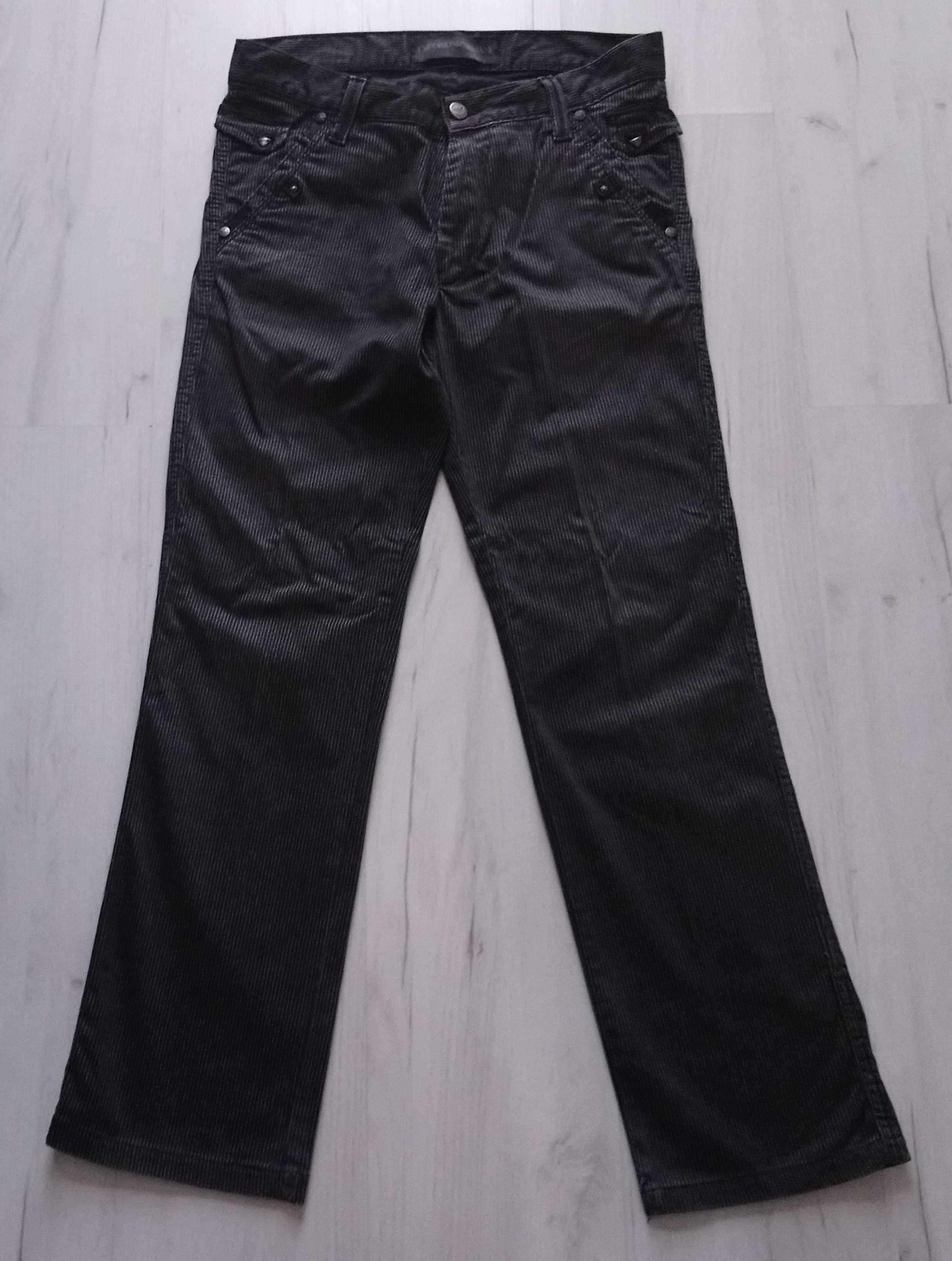 Męskie spodnie jeansowe EMPORIO ARMANI rozmiar M L W30 czarne unikat