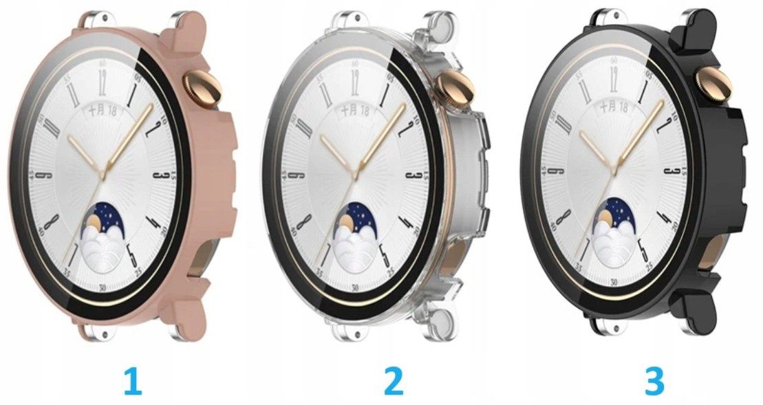 Etui z wbudowanym szkłem 2w1 do Huawei Watch GT 4 41mm I KOLORY