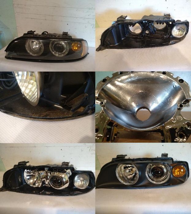 Ремонт фар BMW, замена стекол, корпусов, линз фар E70,E39,F10,E60,F15