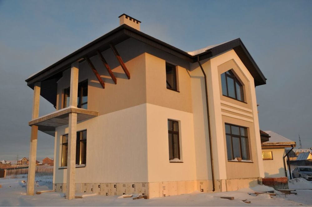 Утеплення фасадів будівель. Фасади Київ. Фасадчики