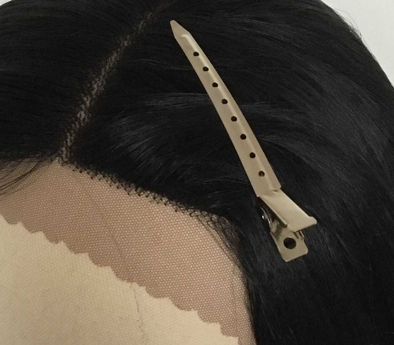 peruka syntetyczna fale 66 cm czarna