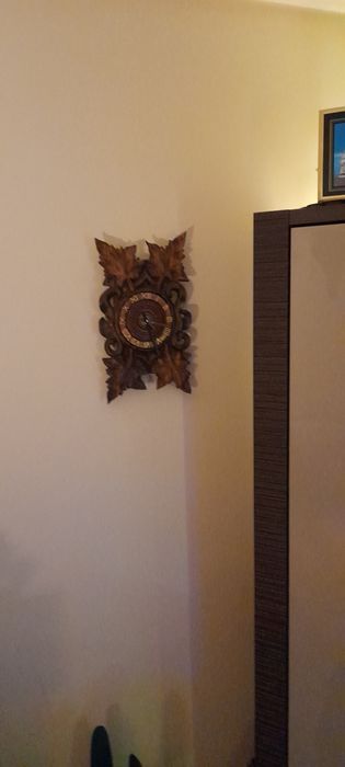 Zegar drewniany ręcznie robiony