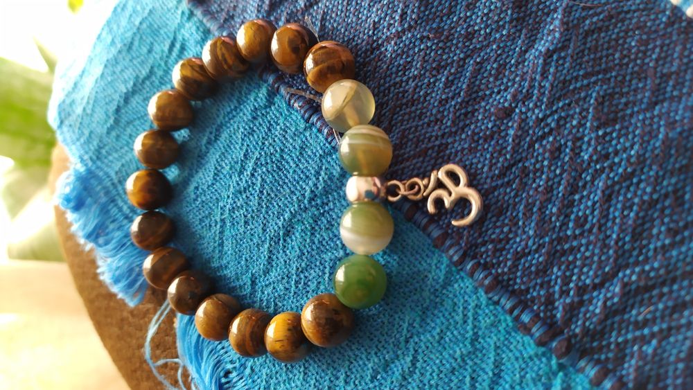 Pulseiras com pedras naturais,Agata,Olho de tigre,ametista