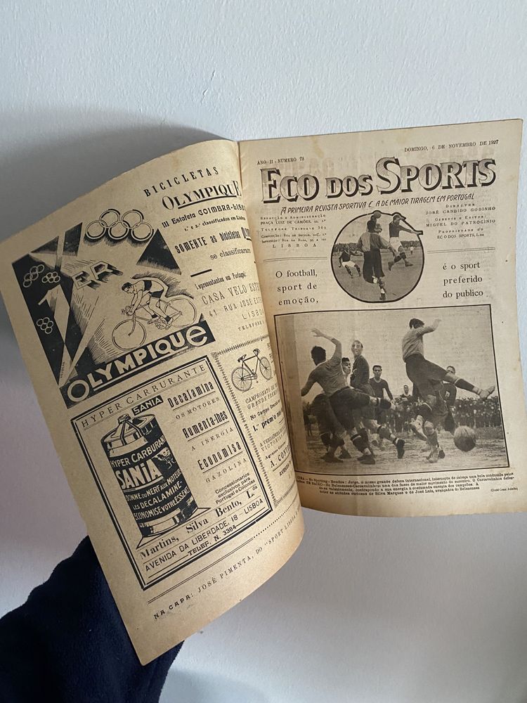 Jornal desportivo antigo