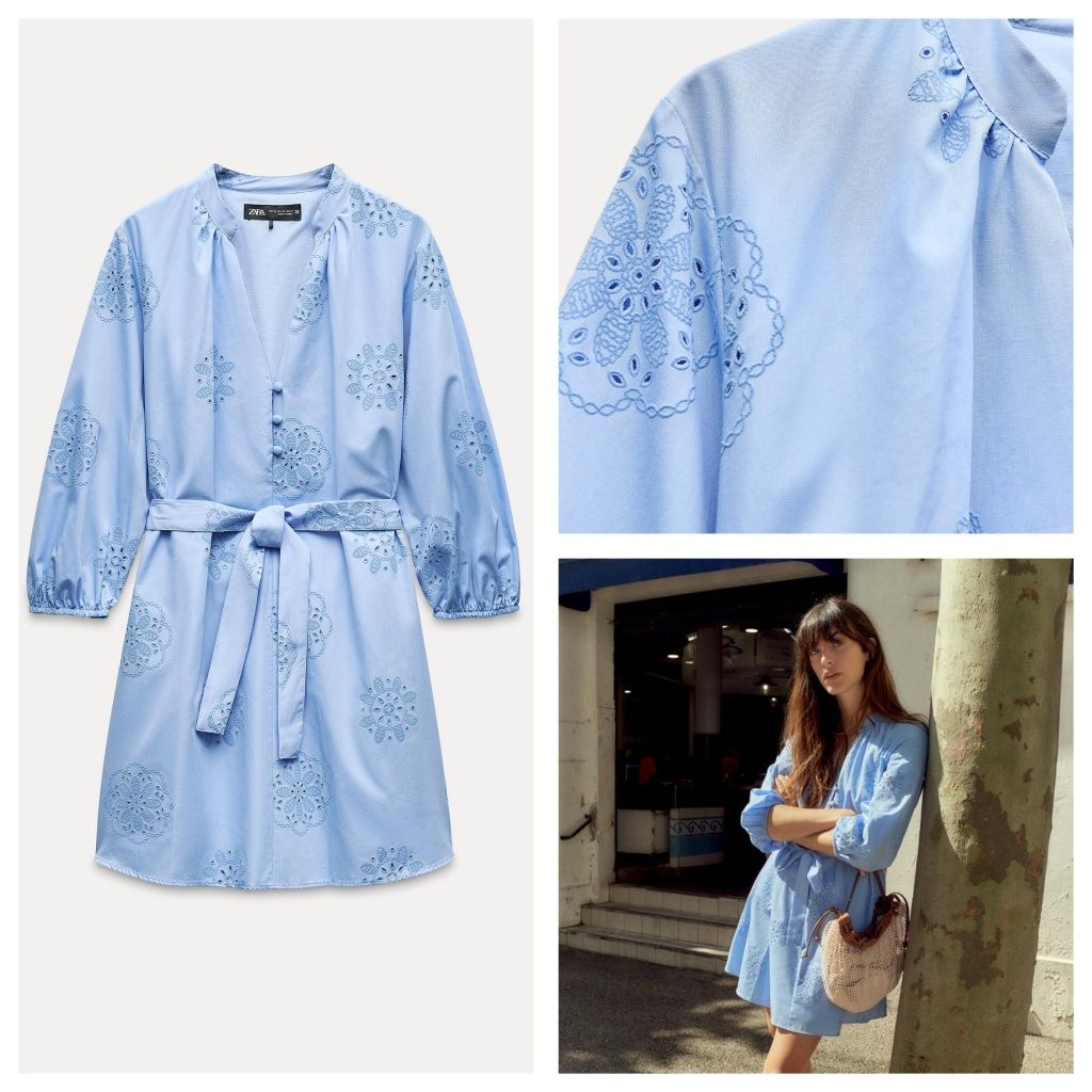 Сукня з вишивкою, святкова сукня Zara M
