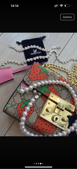 Naszyjnik korale z zawieszką Ariana Grande x swarovski viral hit insta