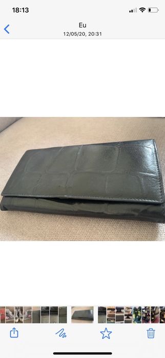 Porta moedas senhora pele preto