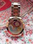 Relógio Rose Gold/Prateado Metal