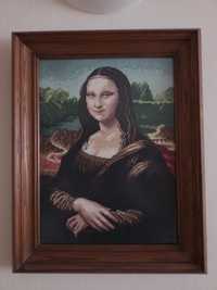 Obraz -  „Mona Lisa” według Leonarda da Vinci - haft krzyżykowy