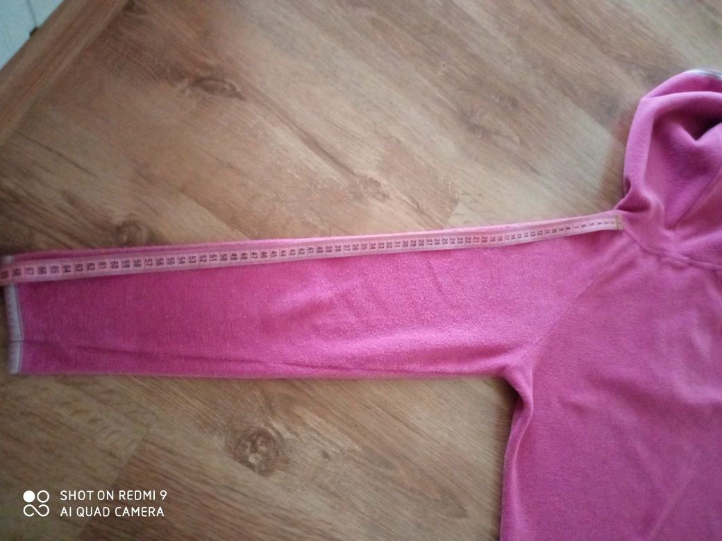 Bluza z kapturem różowa