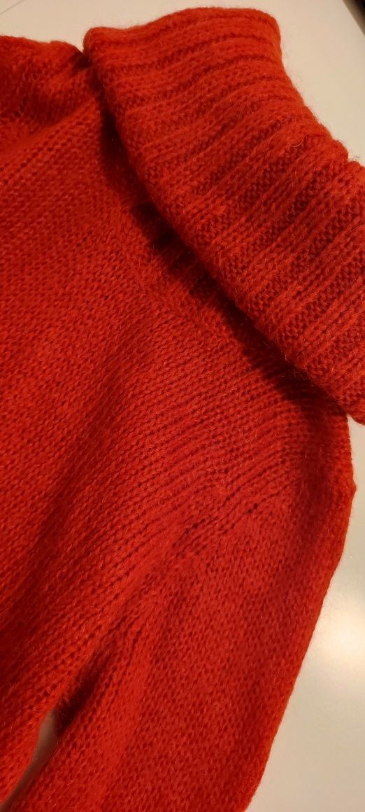 Sweter czerwony H&M S