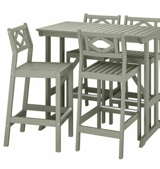 PROMO wyspa do mieszkania Bondholmen stół i 4 hokery fotele