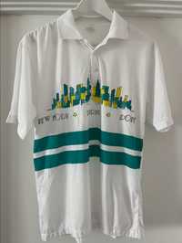 T-Shirt Polo Vintage 90s Tamanho L Estampada