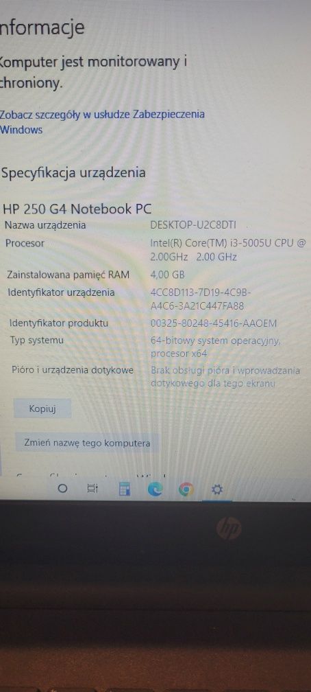 Laptop HP 250 4G