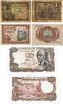 3 Notas de Pesetas
2 notas de 1 Peseta dos anos 1913 e outra de 1953