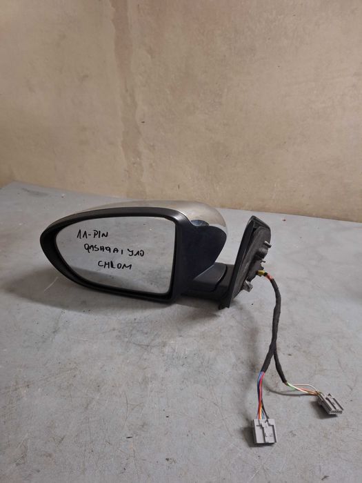 Lusterko lewe 11-pin Chrom Nissan Qashqai J10 09-13r LIFT EU