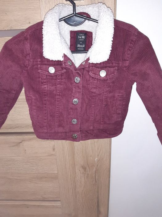 Kurtka sztruksowa pilotka 3-4 lata