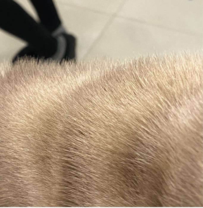 Півшубка курточка норка сіро пісочна