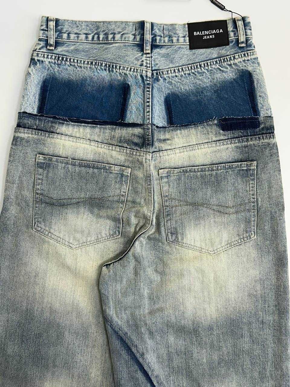 Джинси Balenciaga Cargo faded baggy opium archive синие джинсы M