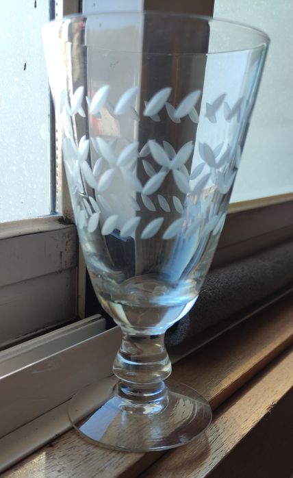 6 copos antigos trabalhados