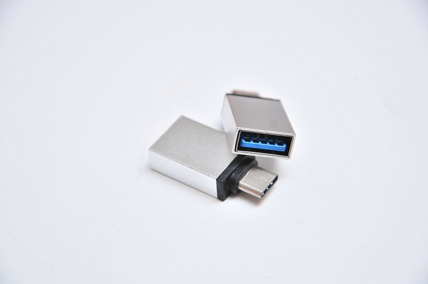 Переходник с Type C на USB A OTG для подключения флешки НОВОЕ