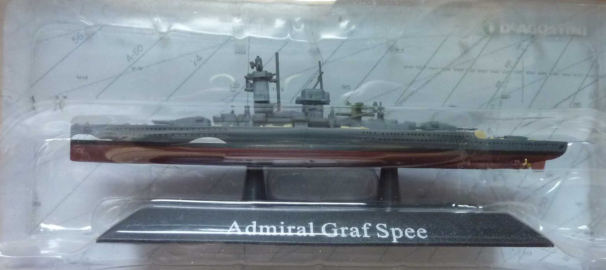 Model Admiral Graf Spee okręt wojenny 1936 - DEAGOSTINI 1/1250